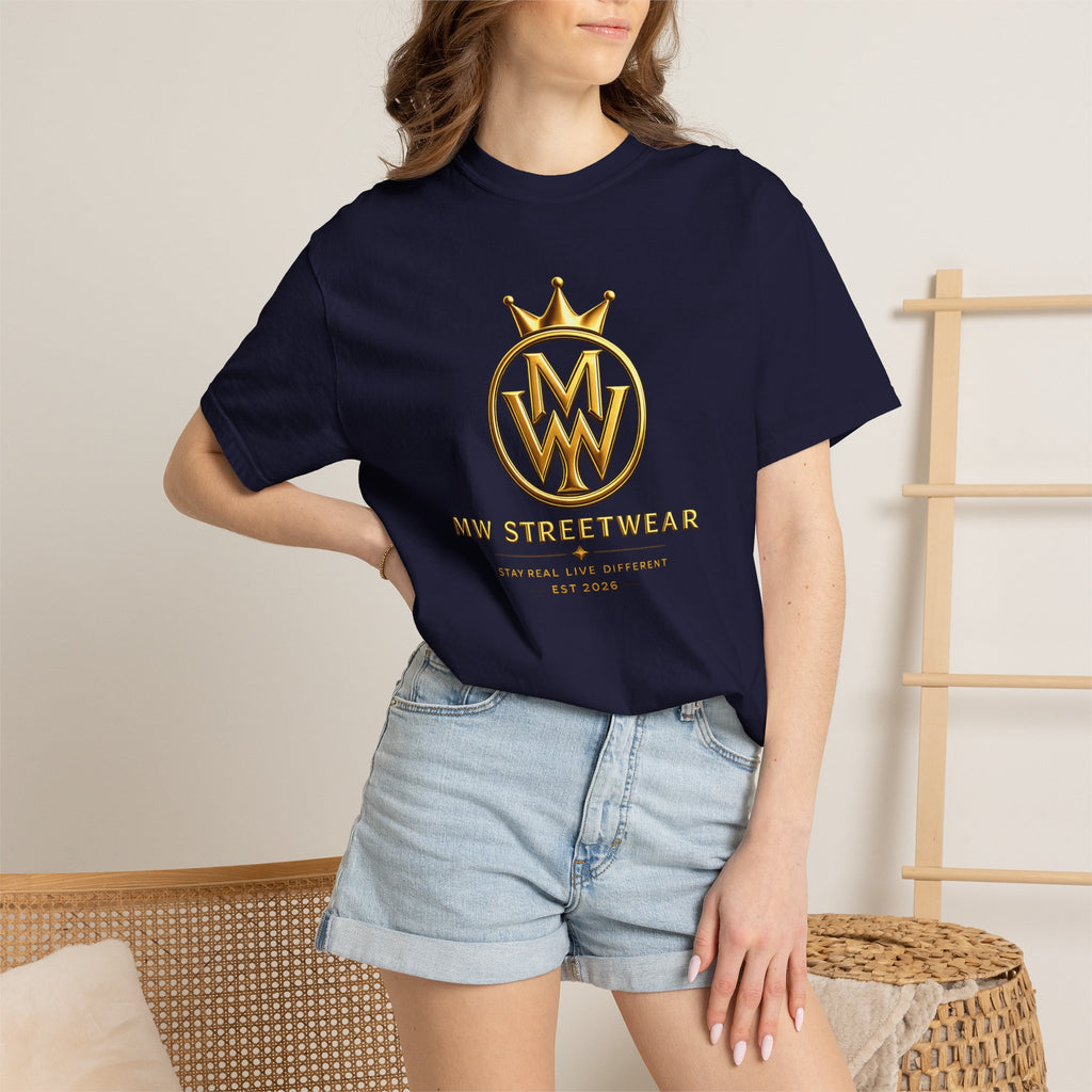 Streetwear T-Shirt — MW Streetwear Gold Crown Logo