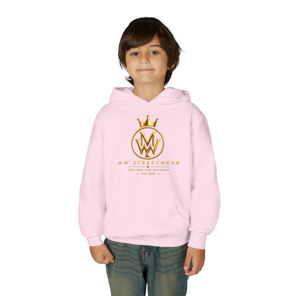 Youth Hoodie — MW Streetwear Gold Logo Pullover