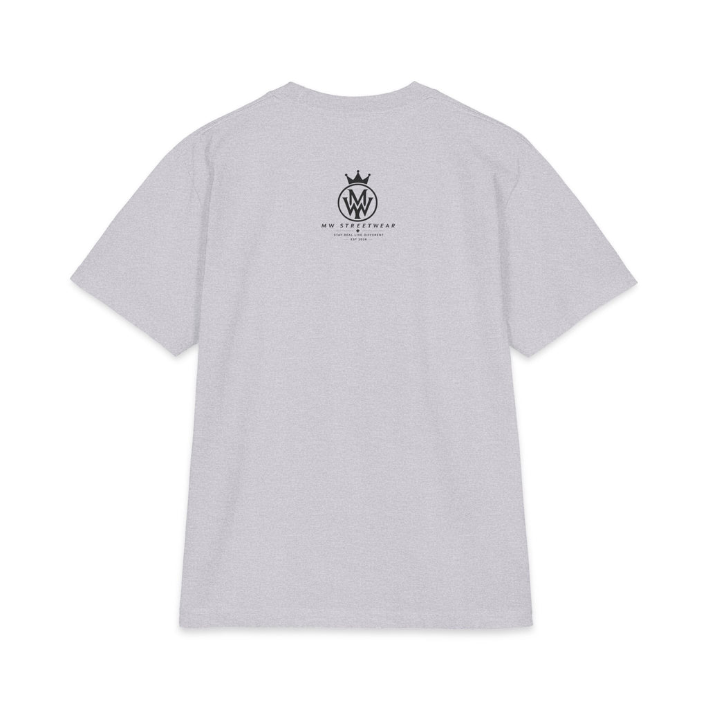Crowned MW Logo T-Shirt — Minimal Monogram Graphic Tee