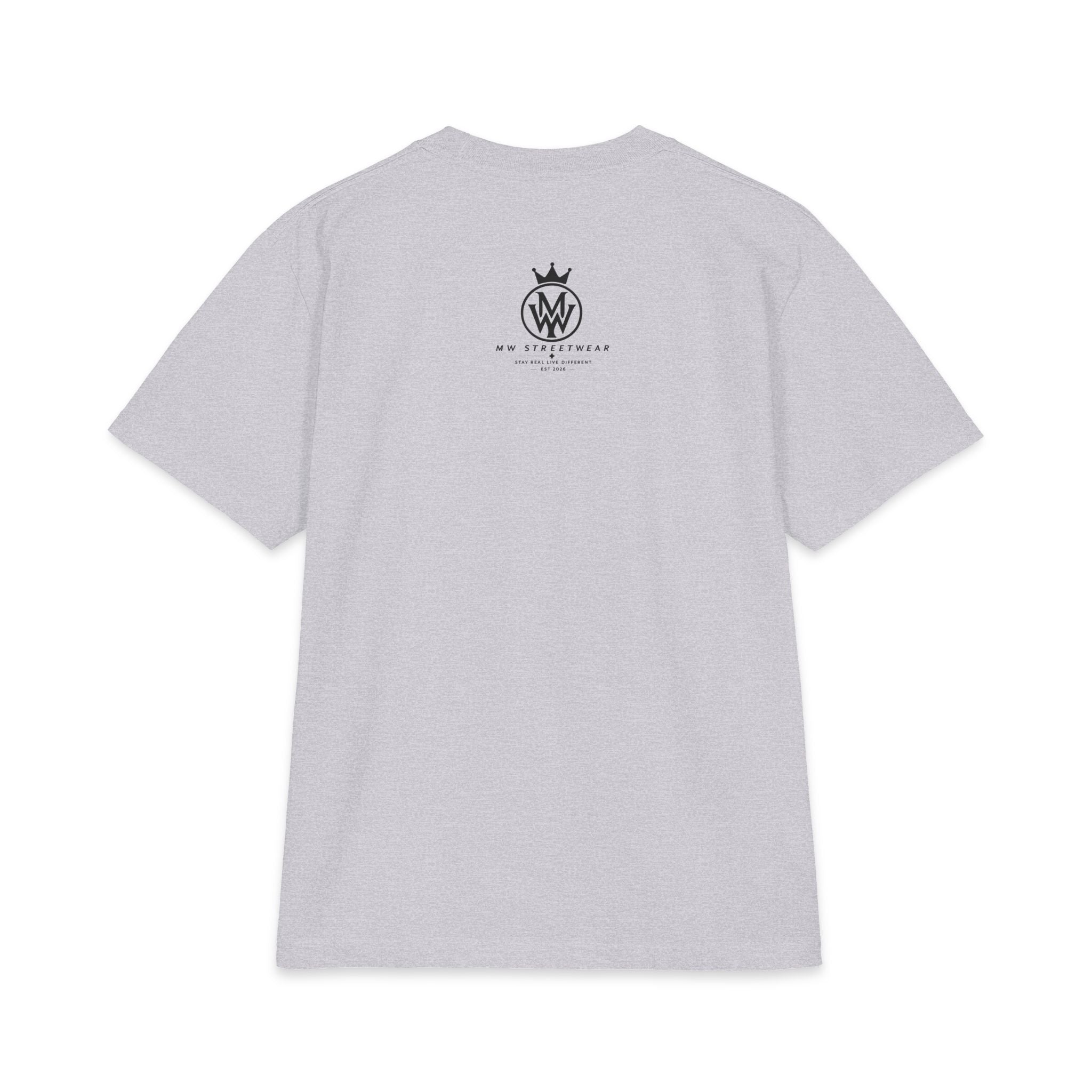 Crowned MW Logo T-Shirt — Minimal Monogram Graphic Tee