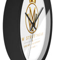 MW Streetwear Gold Logo Wall Clock — Modern Brand Accent Clock