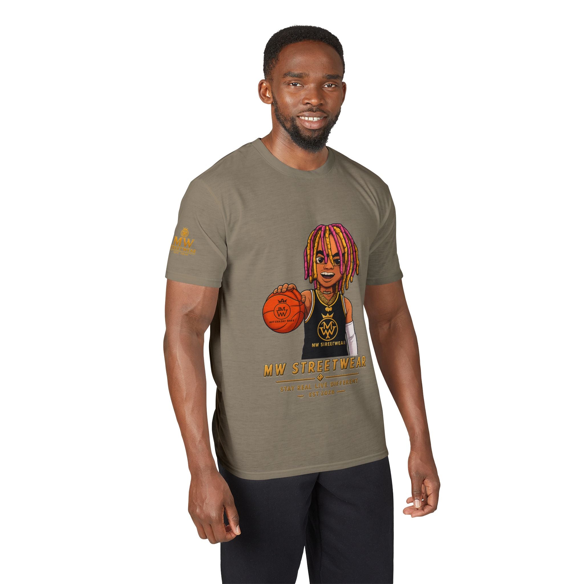 Streetwear Basketball Graphic T-Shirt — MW Streetwear Logo