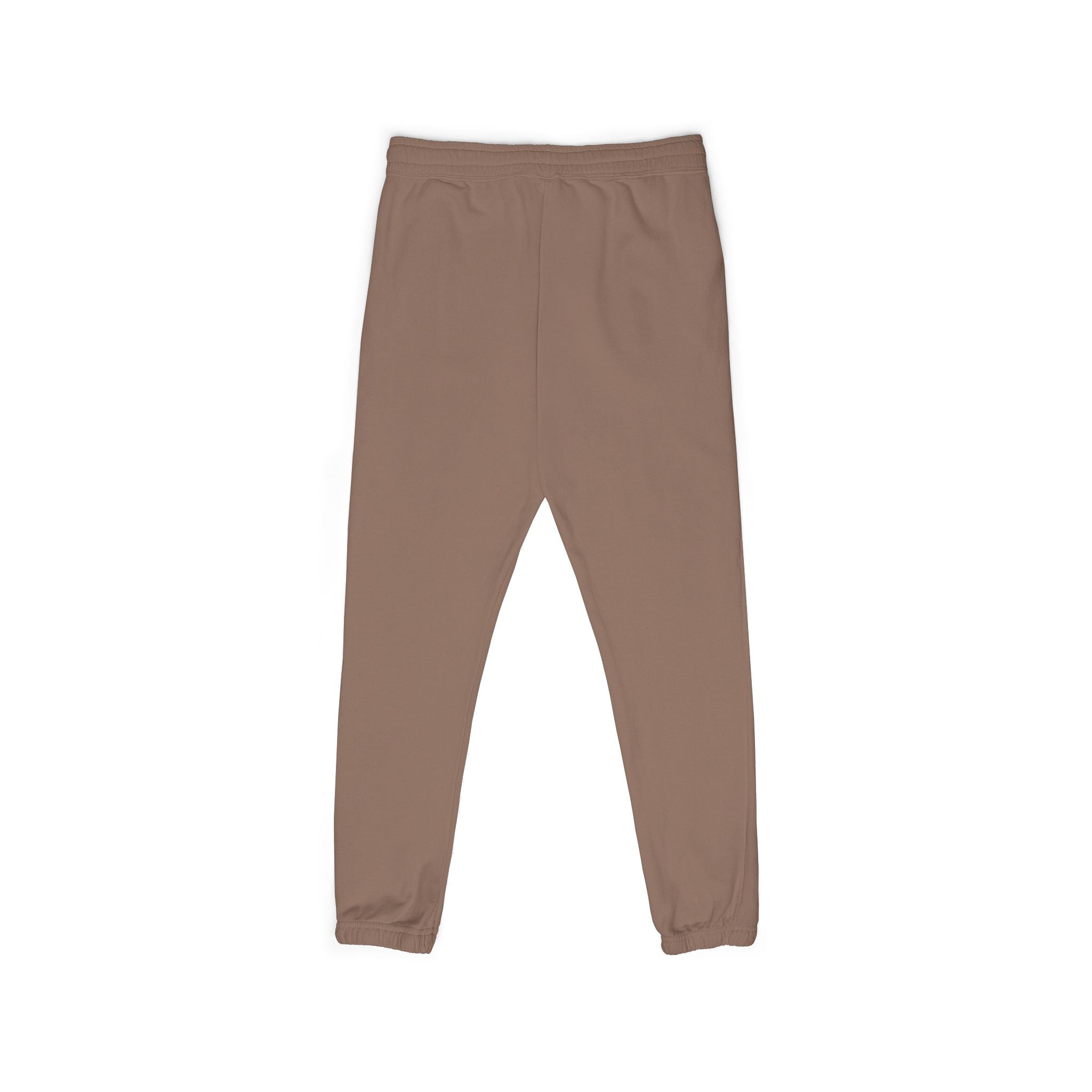 Ember Crest Sweatpants — Garment-Dyed Fleece Joggers with Sun Emblem
