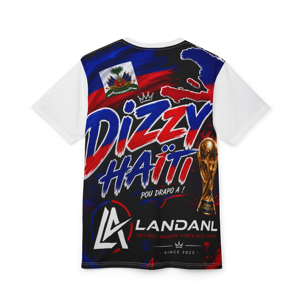 Dizzy Haïti Graphic Tee — Haitian Pride All-Over Print