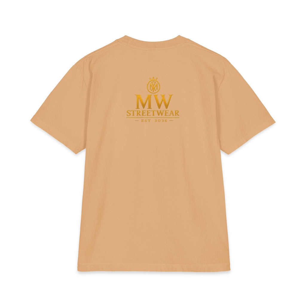 MW Streetwear Gold Crown T-Shirt — Luxury Logo Graphic Tee