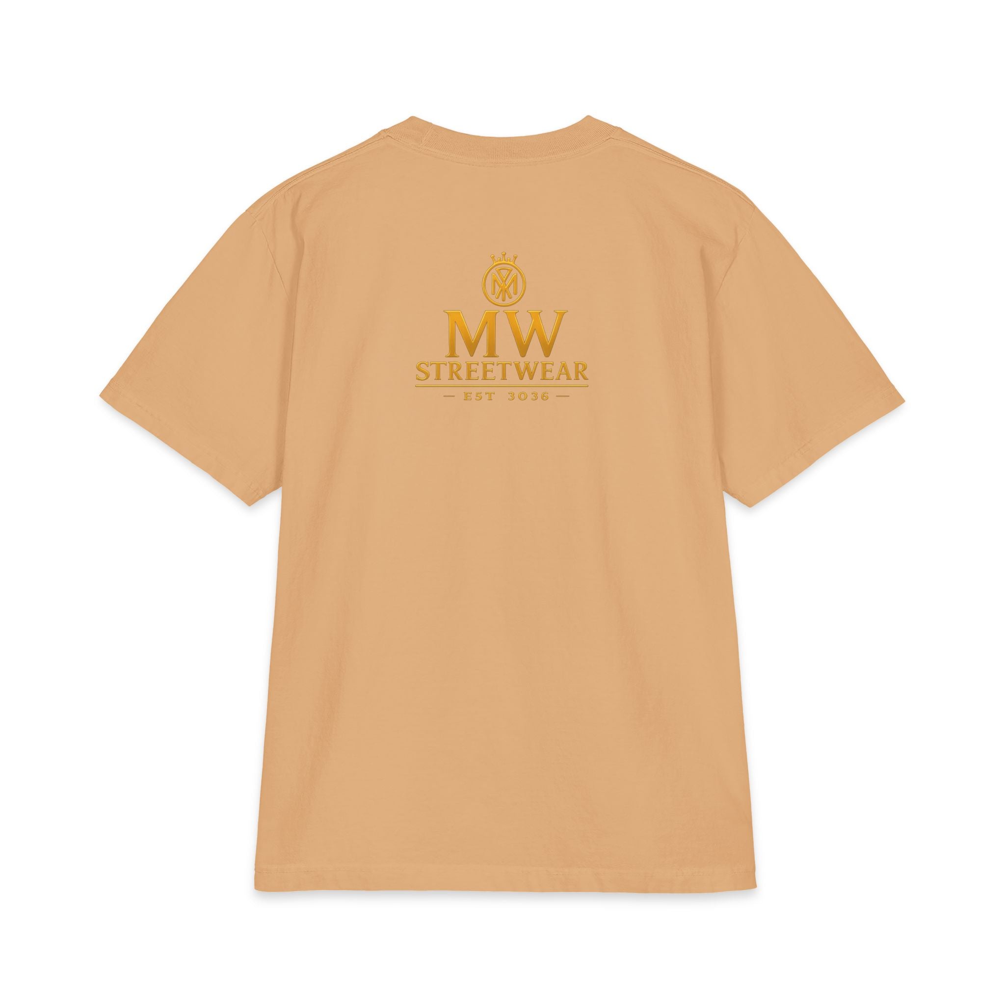 MW Streetwear Gold Crown T-Shirt — Luxury Logo Graphic Tee