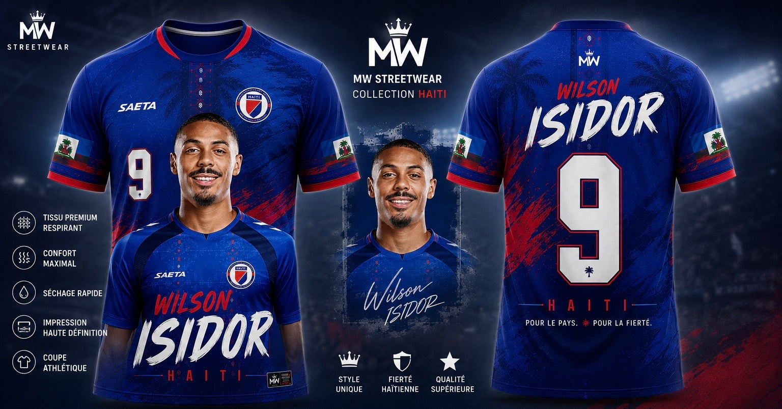 Wilson Isidor #9 Haiti Fan Jersey | MW Streetwear