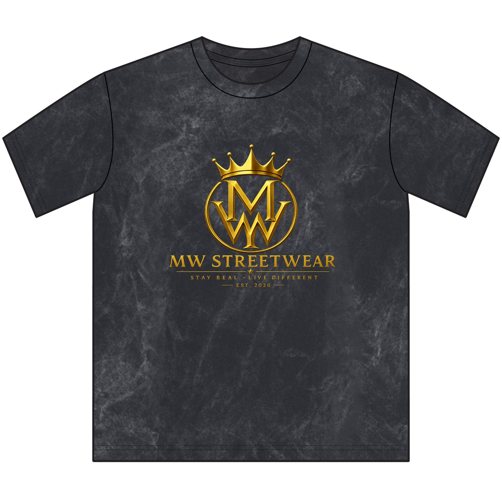 Vintage MW Streetwear Crewneck Tee — Distressed Brown Logo T-Shirt