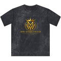 Vintage MW Streetwear Crewneck Tee — Distressed Brown Logo T-Shirt