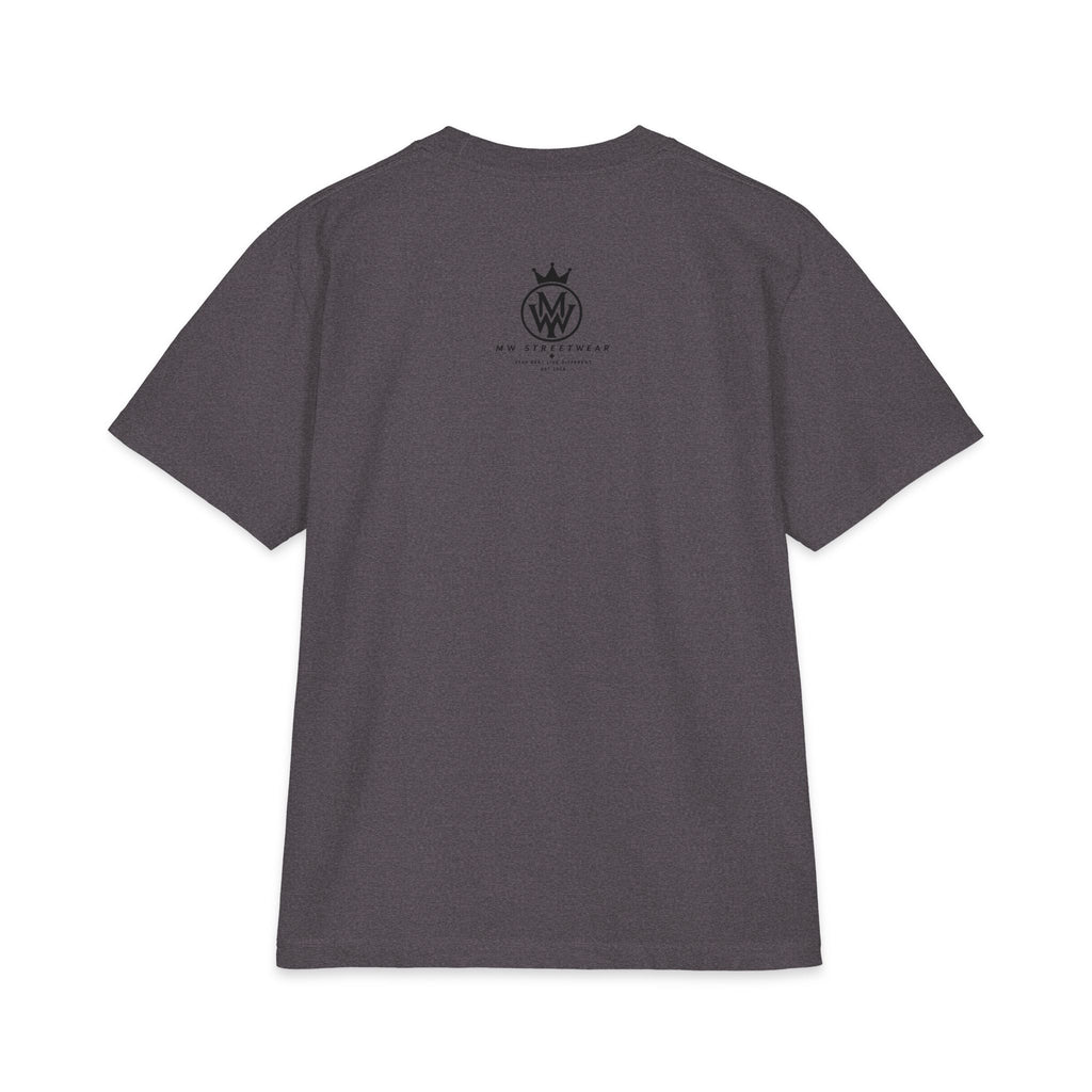 Crowned MW Logo T-Shirt — Minimal Monogram Graphic Tee
