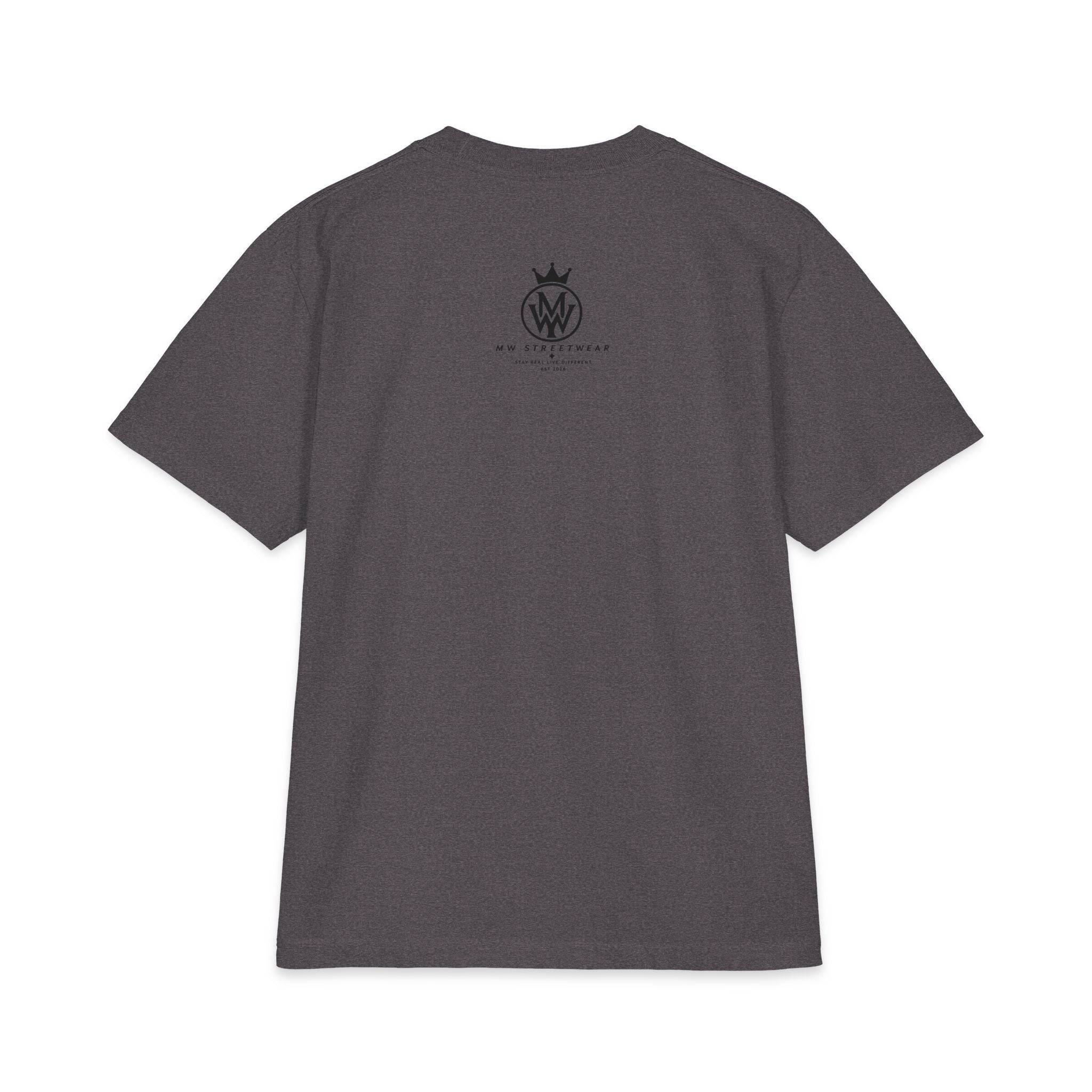 Crowned MW Logo T-Shirt — Minimal Monogram Graphic Tee