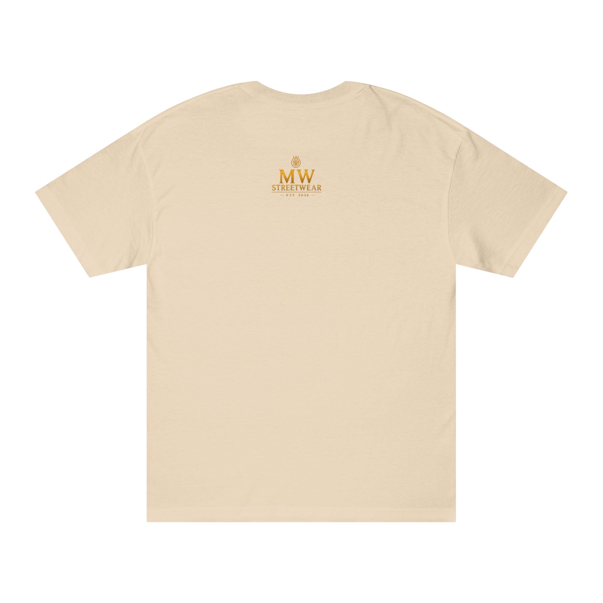 MW Streetwear Logo Tee — Gold Crown Graphic Classic T‑Shirt