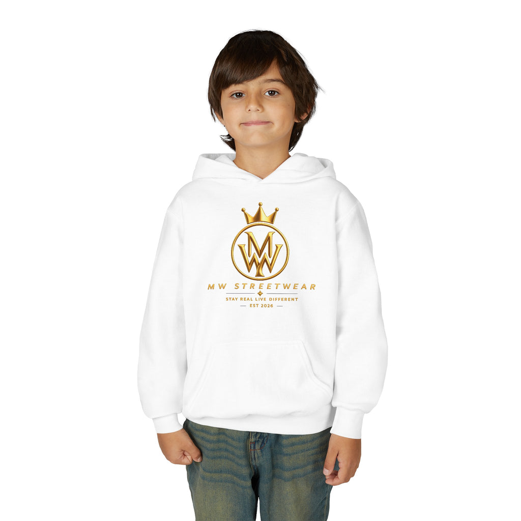Youth Hoodie — MW Streetwear Gold Logo Pullover